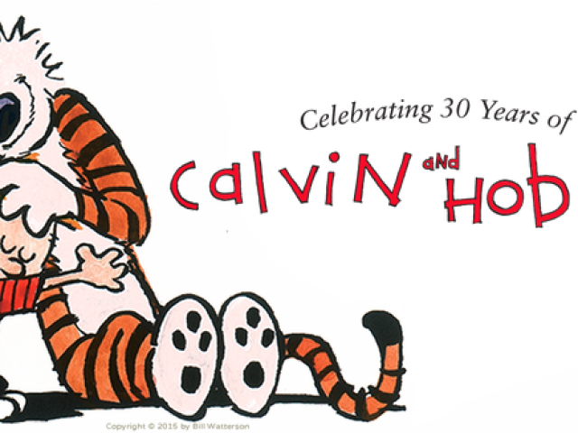 Calvin And Hobbes Clipart Log - Calvin And Hobbes Logo (640x480), Png Download
