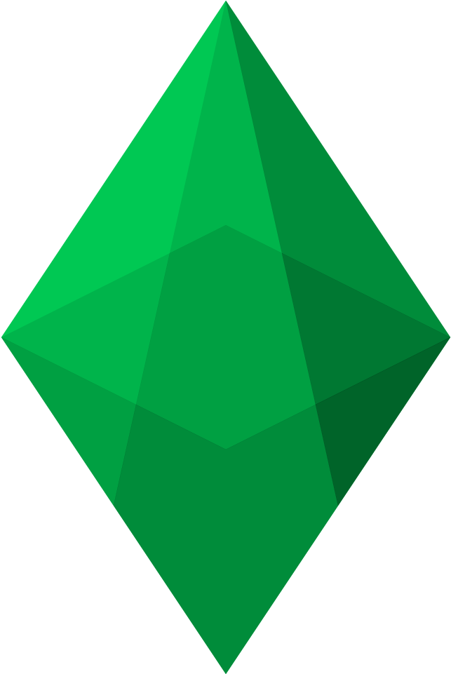 Emerald Wallet - Triangle (1280x1280), Png Download
