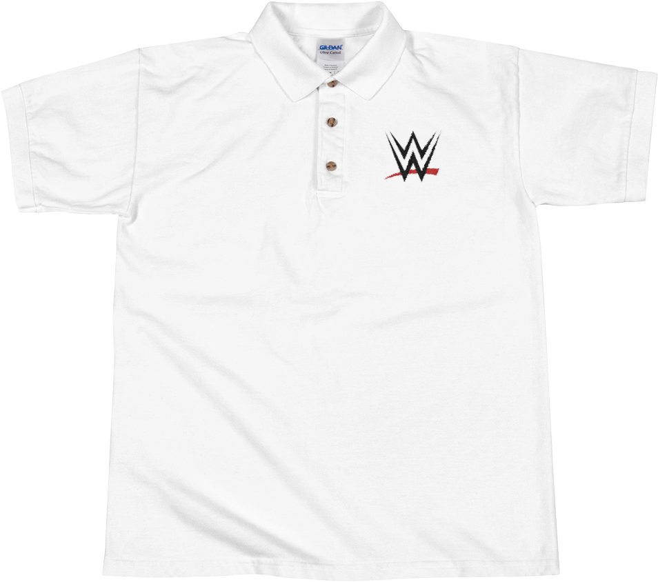 Wwe Logo Embroidered Polo Shirt - Wwe Network (1000x1000), Png Download