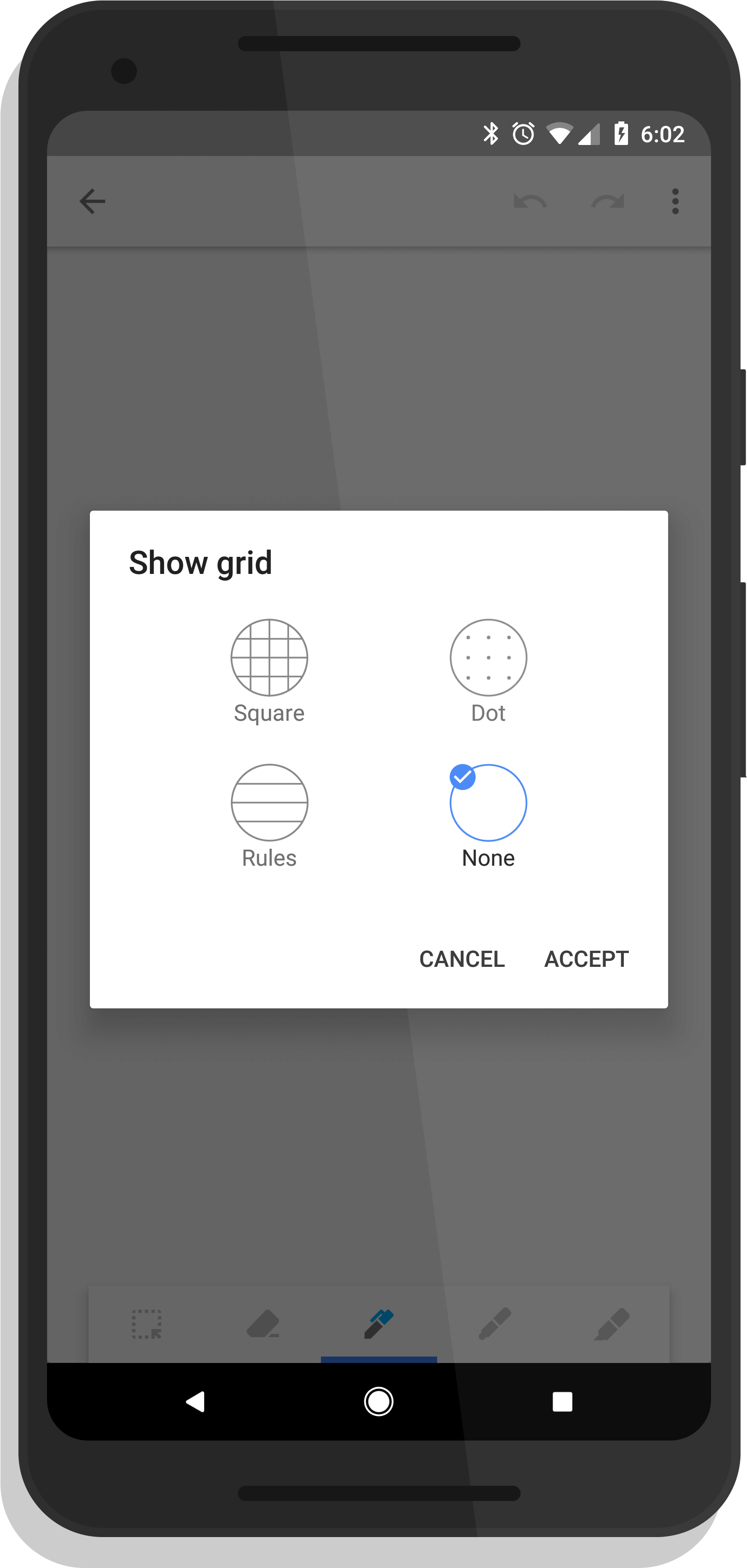 Google Keep Grid Options For Drawings - Huawei P10 Toetsenbord Trillen Uitzetten (2134x3840), Png Download