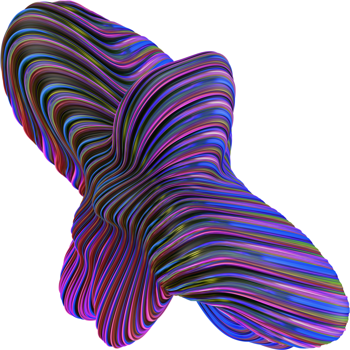 A Piece From “morph,” A Pack Of Bursting 3d Shapes - Sock (1200x1200), Png Download