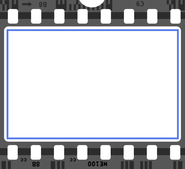 Small - Film Strip Frame Png (600x550), Png Download