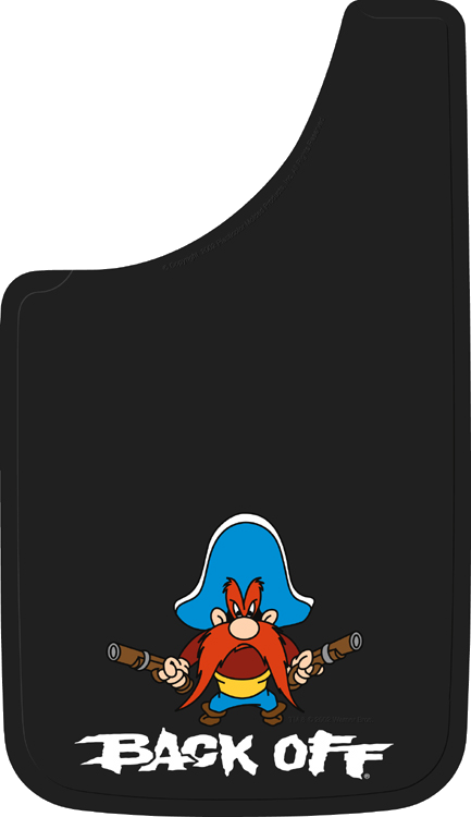 Yosemite Sam Mud Flaps (433x750), Png Download
