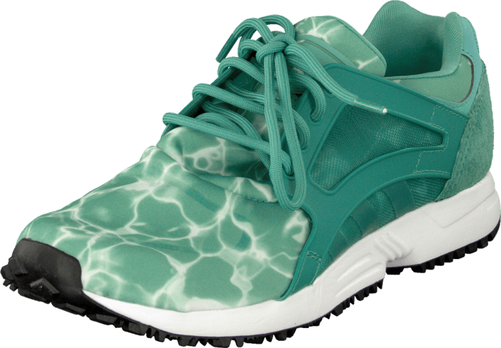 Racer Lite St Fade Ocean/ftwr White - Shoe (705x489), Png Download