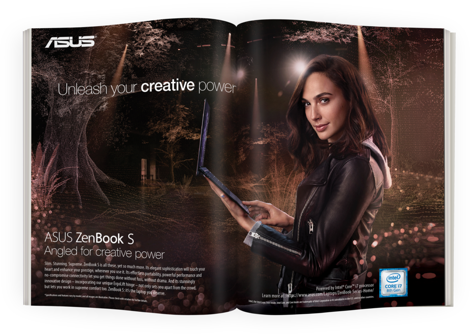 The Zenbook Visuals Portray Gal In The Middle Of Her - Zenbook (1000x674), Png Download