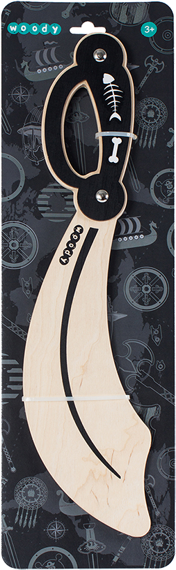 Wooden Pirate Sabre - Sabre (1000x835), Png Download