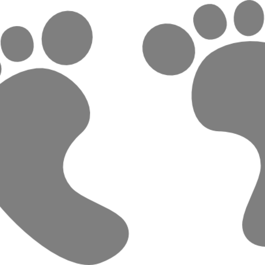 Baby Footprints Clipart Ba Feet Clip Art At Clker Vector (1024x1024), Png Download