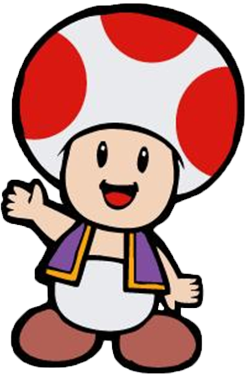 The Toads Are Citizens Of The Mushroom Kingdom, Residing - Toad From Mario (495x756), Png Download