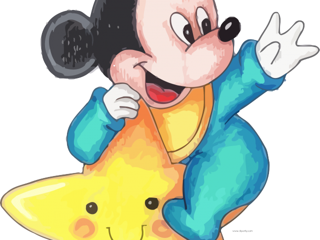 Drawing Clipart Baby Mickey - Drawing (640x480), Png Download