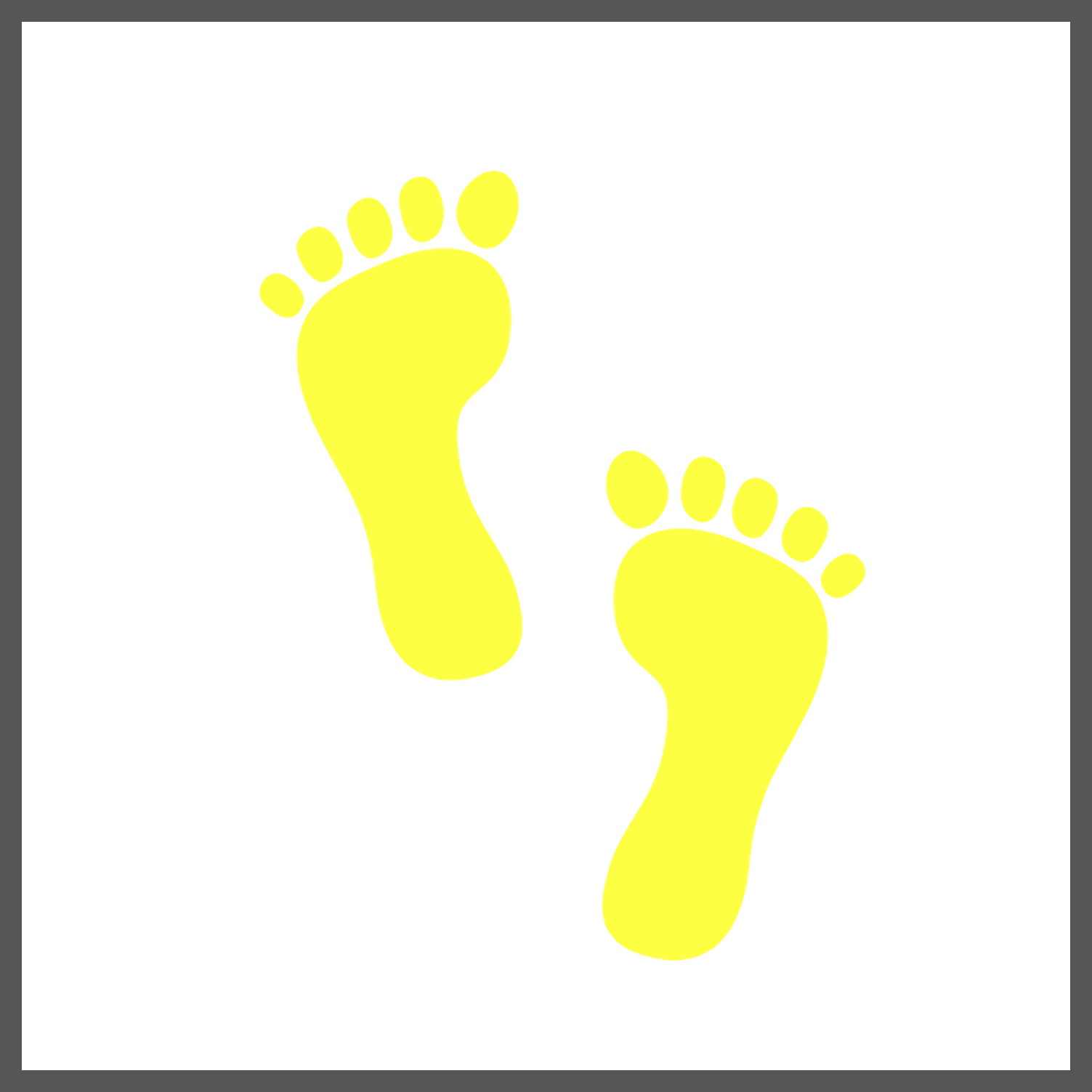 Parent Baby Dedications - Footprint (1503x1503), Png Download