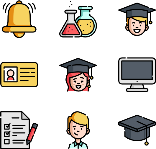 University - School Icons Png (600x564), Png Download