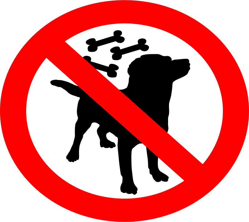No Feeding The Dogs - No Feed Cat Sign (800x716), Png Download