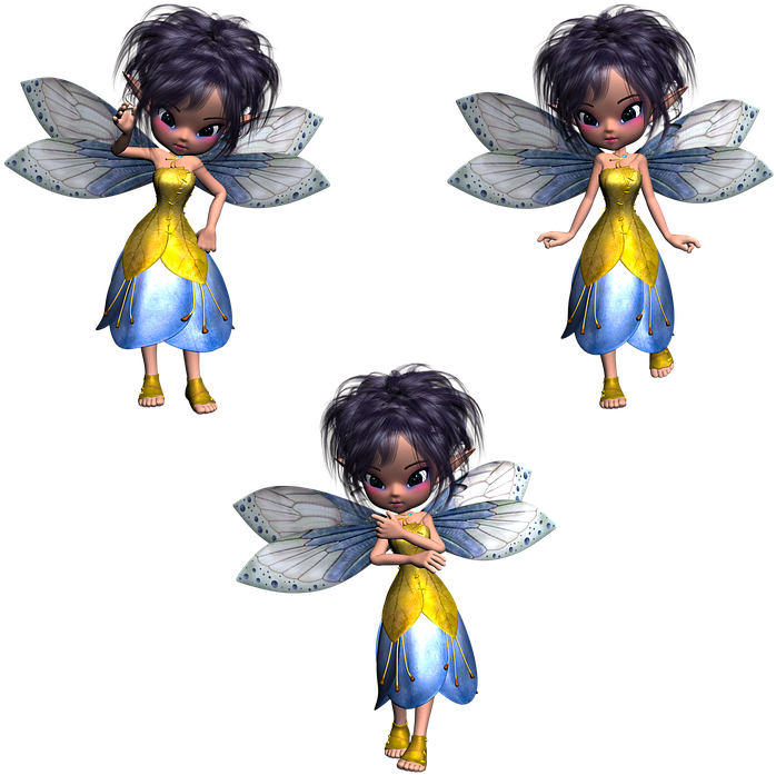Fairy, Sprite, Elf, Pixie, Fantasy, Magic, Faerie, - Sprite Pixie Creature (732x720), Png Download