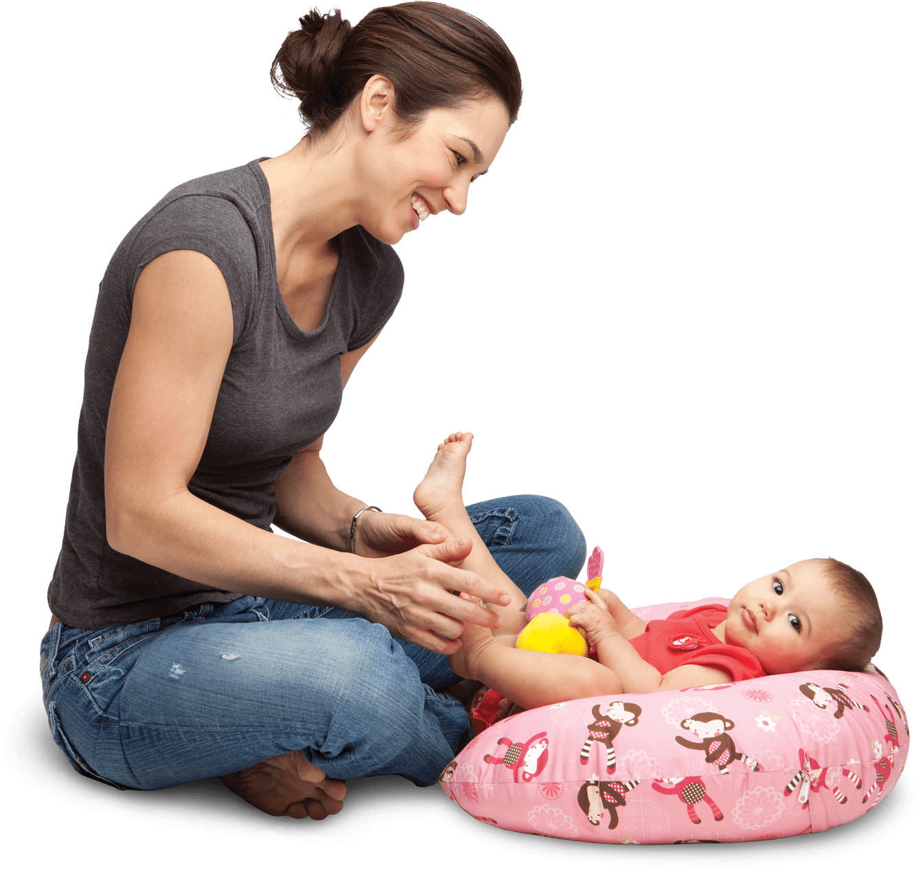 Png Picture Of Baby With Mom Dancing - Mother Baby Telugu (1500x1428), Png Download