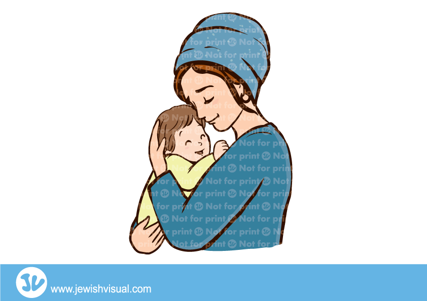 אמא מחזיקה תינוק - אמא עם מטפחת (842x595), Png Download