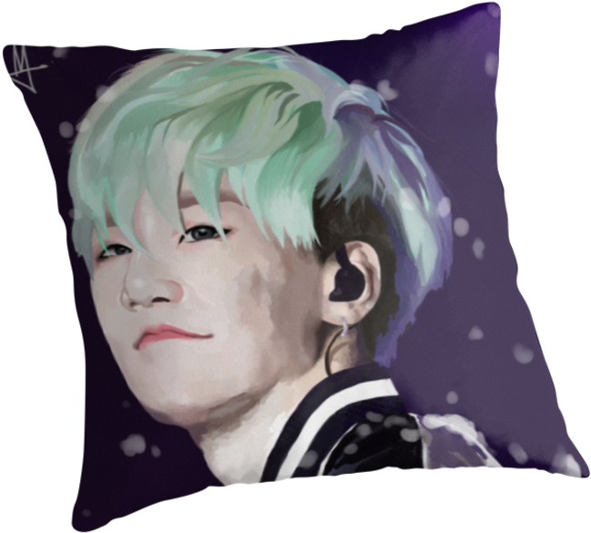 Winter Suga - Cushion (875x875), Png Download