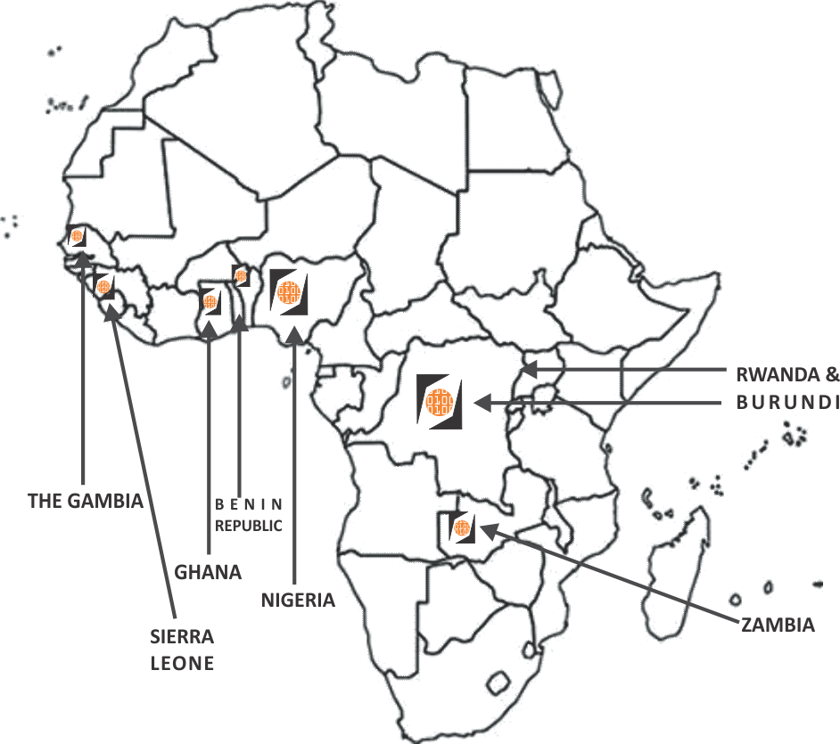 Djl Africa Map - Africa Map No Color (942x835), Png Download