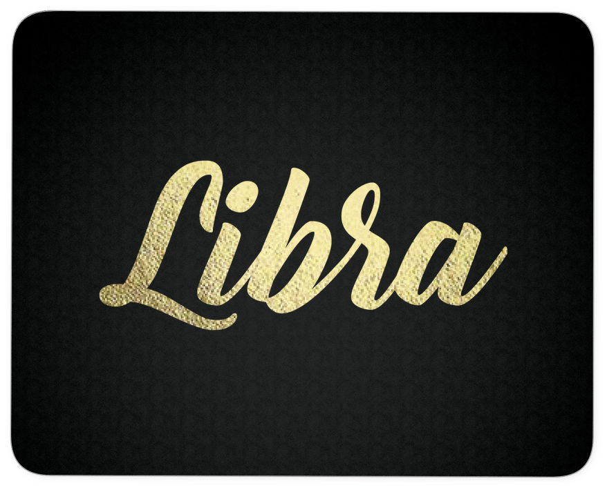 Gold Lettering Mousepad Zodiac Gift For September - Calligraphy (1024x1024), Png Download