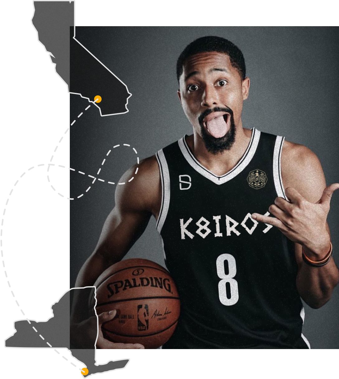 Brooklyn Nets Guardspencer Dinwiddie - Basketball Moves (1088x1216), Png Download