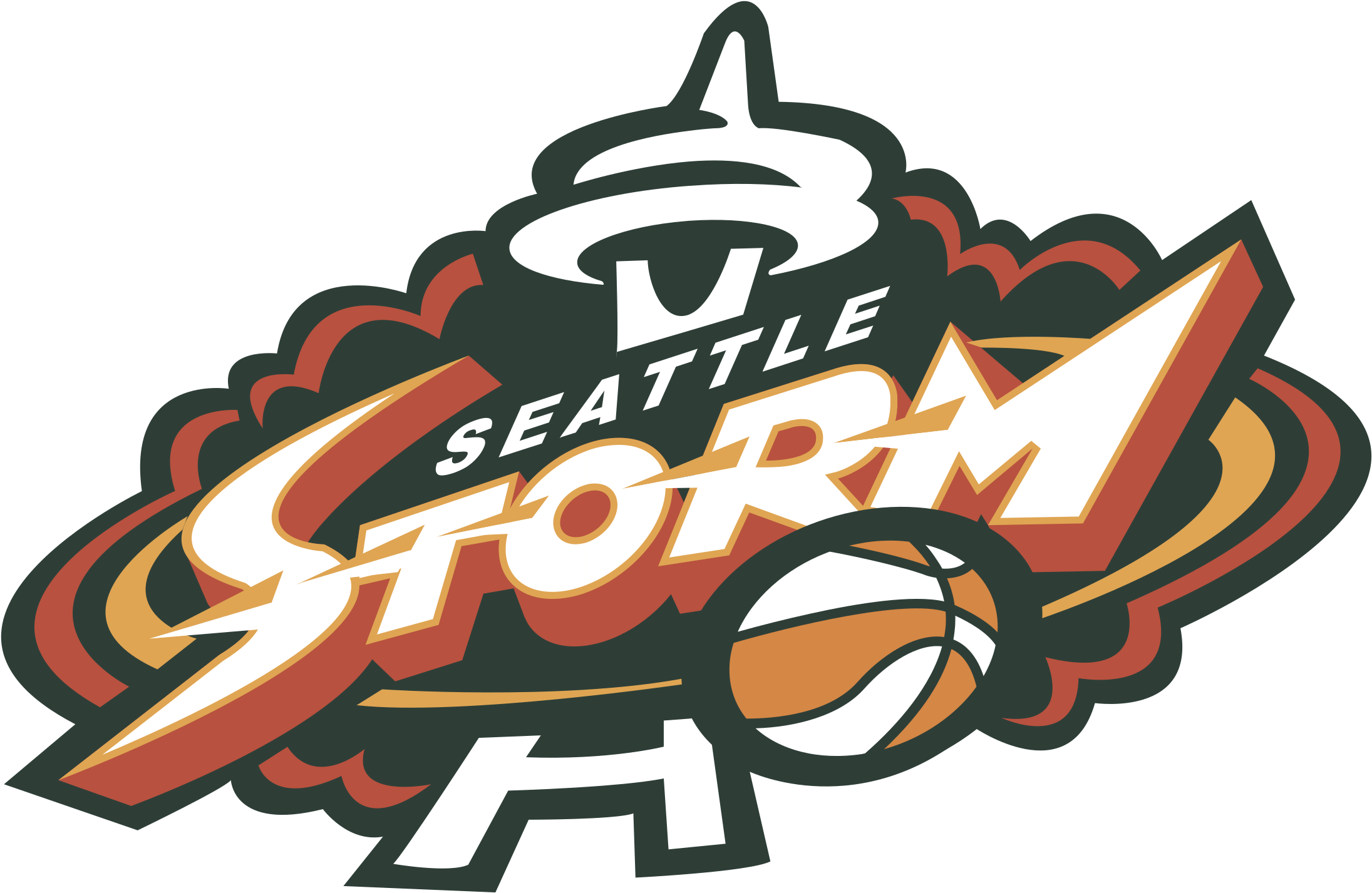 Seattle Png - Wnba Seattle Storm Logo (2400x2400), Png Download
