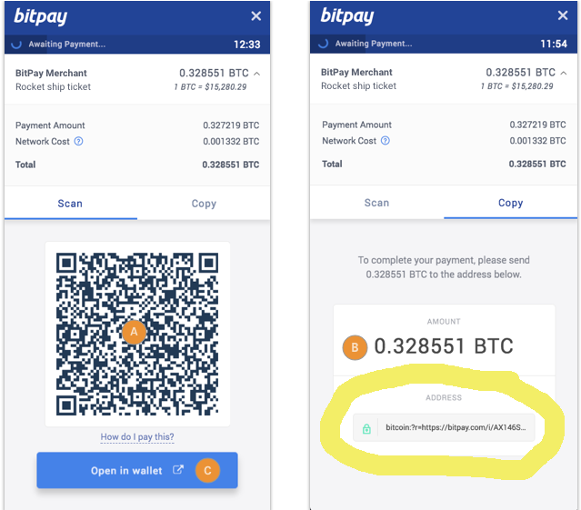 Address - Bitcoin Payment (829x560), Png Download