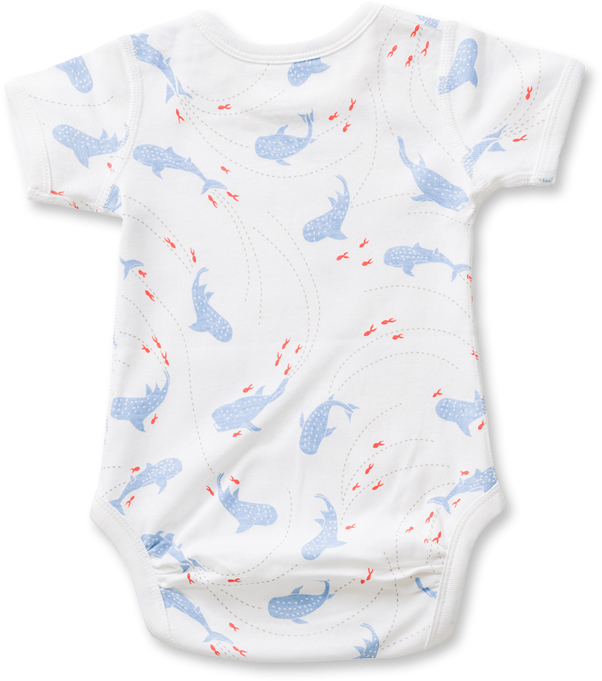 Sapling Child Whale Shark Short Sleeved Bodysuit - Active Shirt (1079x1079), Png Download