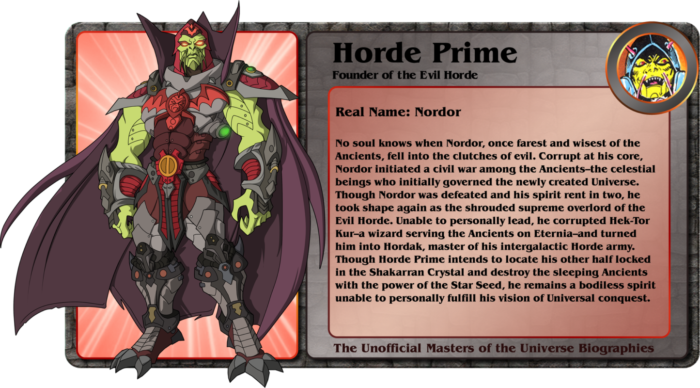 Horde Prime Founder Of The Evil Horde Custom Action - Masters Of The Universe Horde Prime (1445x800), Png Download