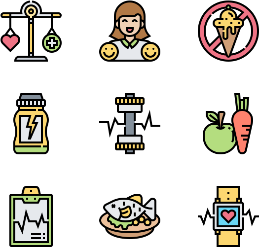 Healthy Life - Human Icon Color Png (600x564), Png Download