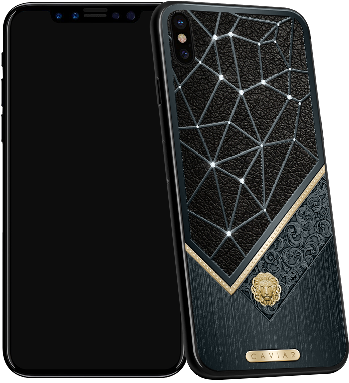 Caviar Iphone X Classic Leone Diamond Onyx - Iphone Caviar Diamond (790x909), Png Download