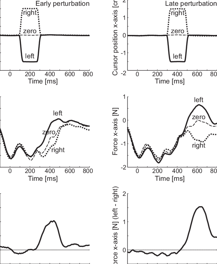 A Motor Response At The Hand Induced By A Visual Shift - Diagram (850x1035), Png Download