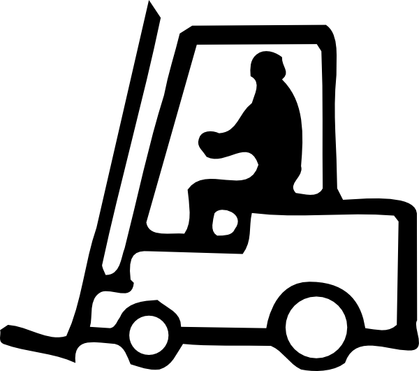 Small - Fork Lift Clip Art (600x531), Png Download
