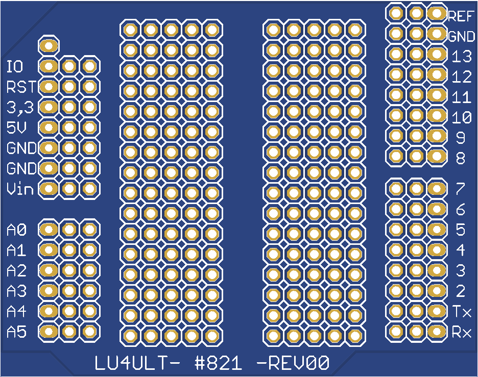Arduino Shield Breadboard This Pcb Has Arduino Format - Number (936x739), Png Download