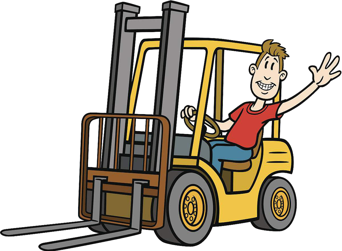 1200 X 884 8 - Cartoon Forklift (1200x884), Png Download