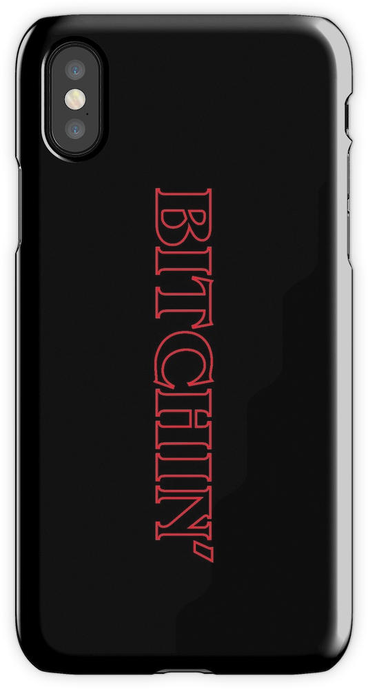 Stranger Things Bitchin' Outline Iphone X Snap Case - Indira Radic Zmaj (750x1000), Png Download