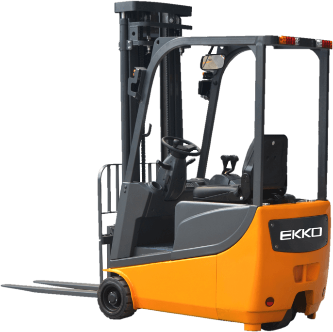Ekko Ek13a 3 Wheel Forklift - Forklift (748x712), Png Download