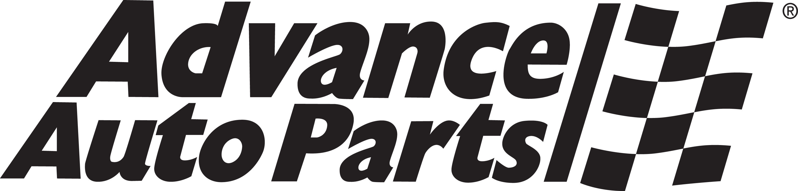 Advanceautoparts - Advance Auto Logo Black And White (3197x769), Png Download