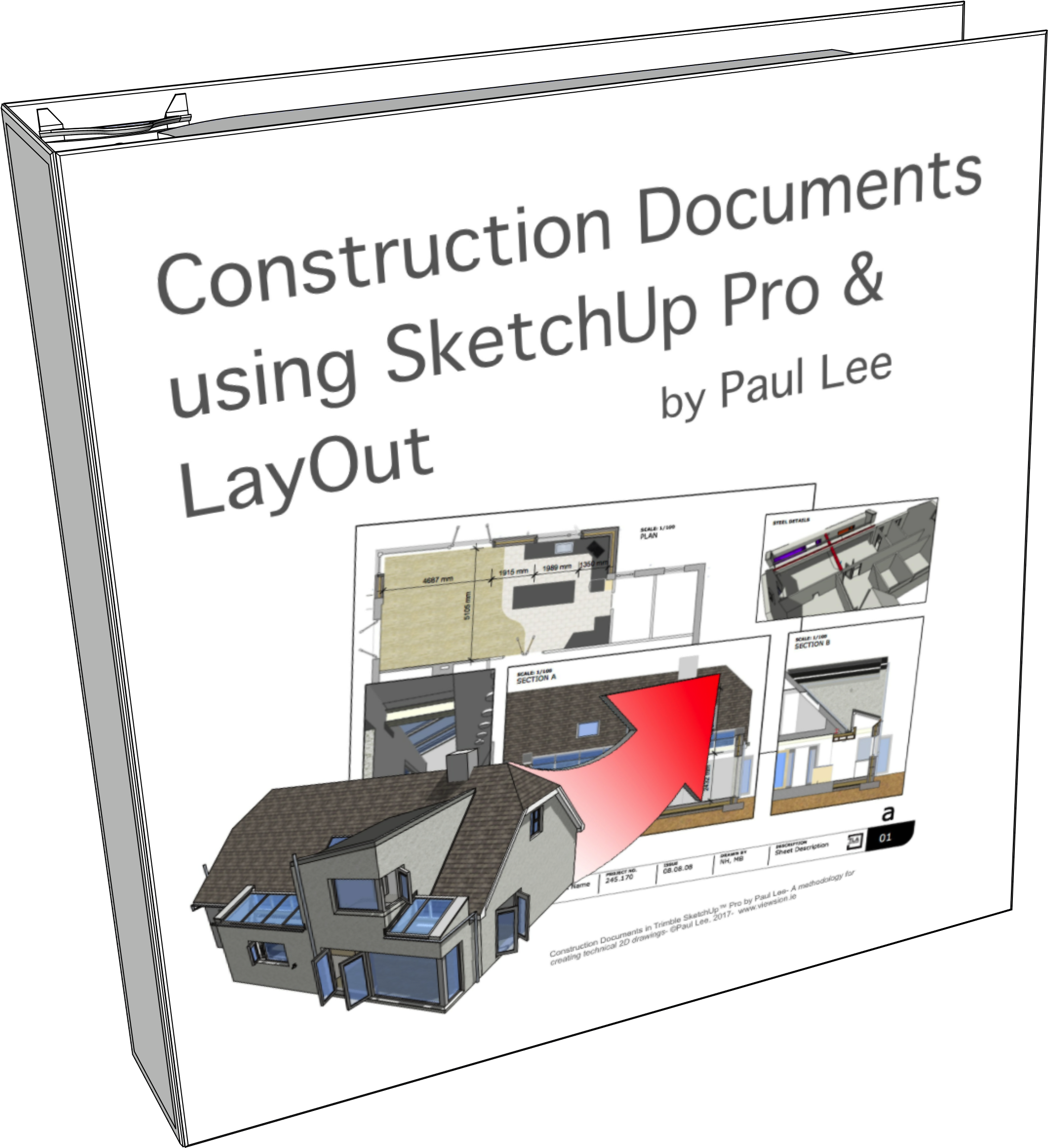 Construction Documents Using Sketchup Pro & Layout - Sketchup For Construction Documents (3507x2480), Png Download