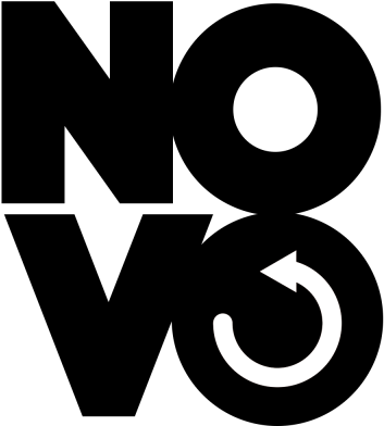 Novo Logo Full Black Transparent (768x432), Png Download