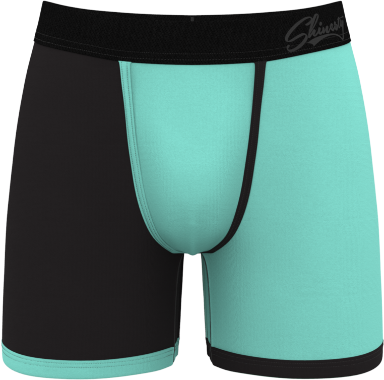 Black And Peacock Ball Pouch Boxers - Briefs (1024x1024), Png Download