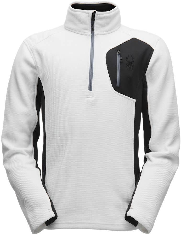 Spyder Active Sports Inc Mens Bandit Half Zip Mens - Zipper (1131x1244), Png Download