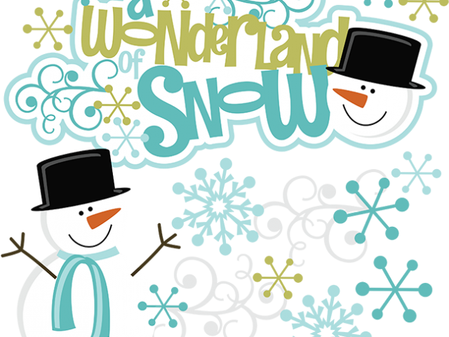 Snowfall Clipart Winter Wonderland (640x480), Png Download