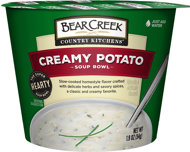 Creamy Potato Soup Bowl - Bear Creek Soup (900x900), Png Download