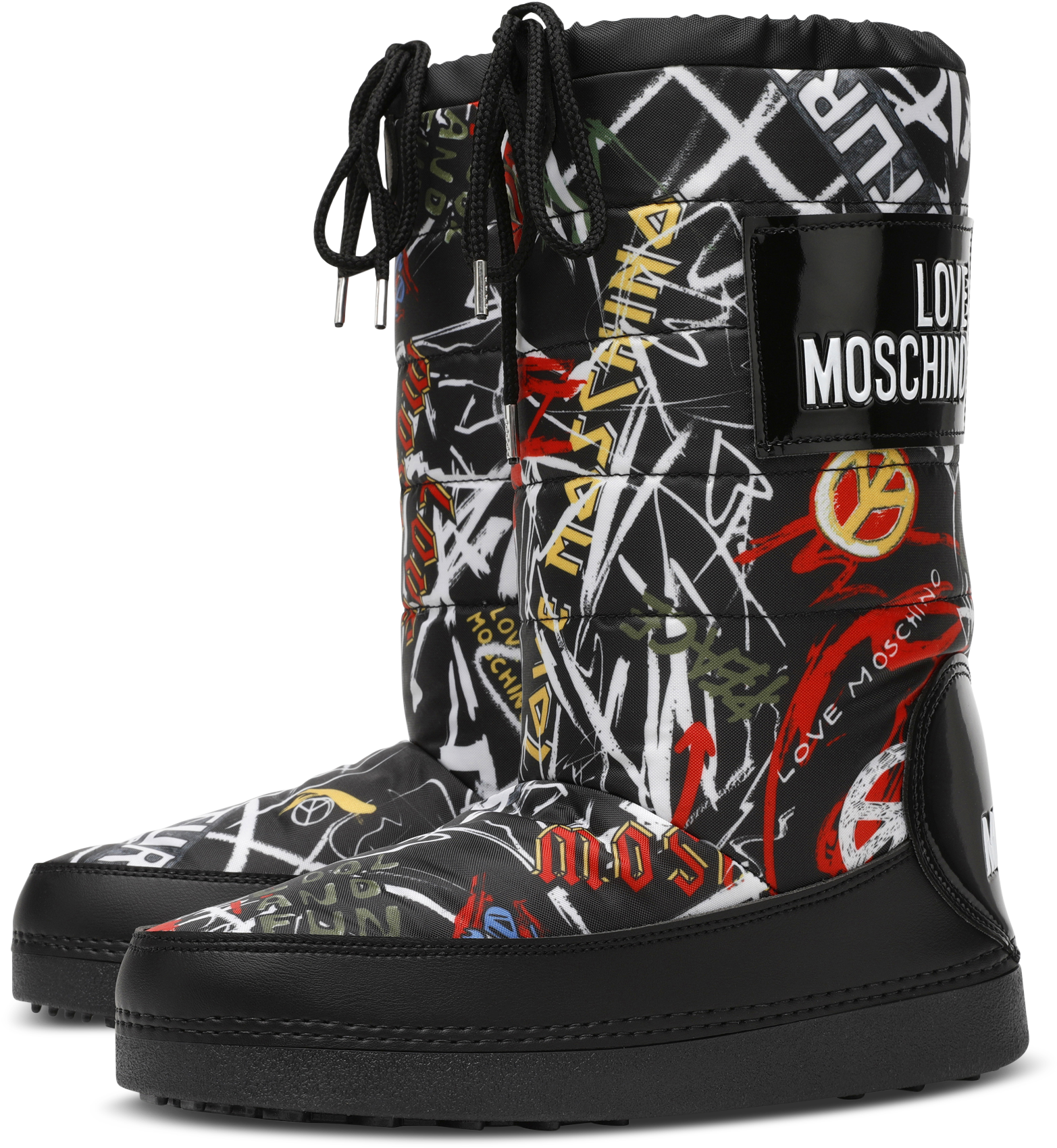 Love Moschino Graffiti Boots (2500x3188), Png Download