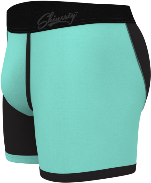 Teal Boxer Briefs For Men - Board Short (683x1024), Png Download