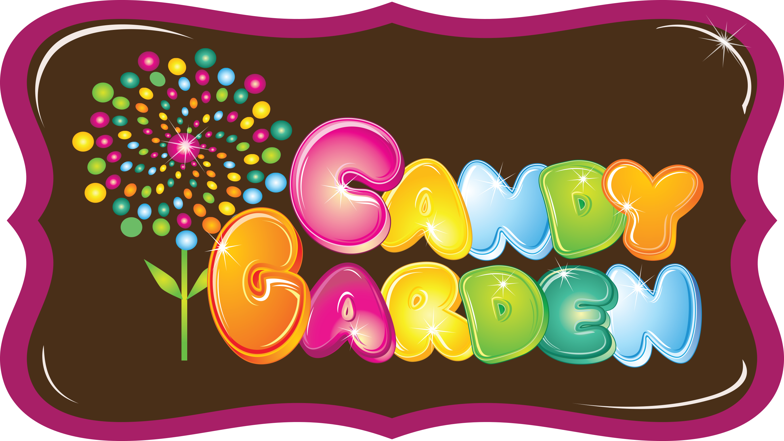 Candy Garden Logo - Illustration (2726x1534), Png Download