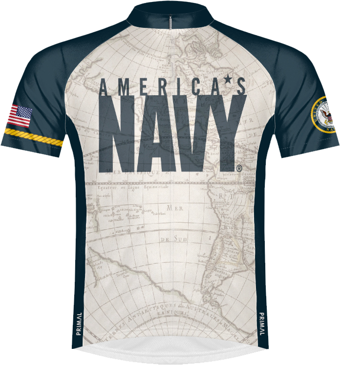 Navy Sea Chart Men's Sport Cut Jersey - United States Navy (900x900), Png Download
