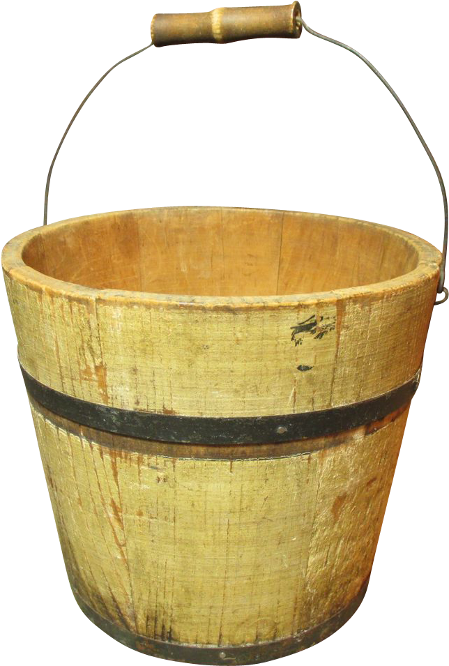 Granny's Little Old Wooden Farm Bucket Pail W - Farm Bucket (954x954), Png Download