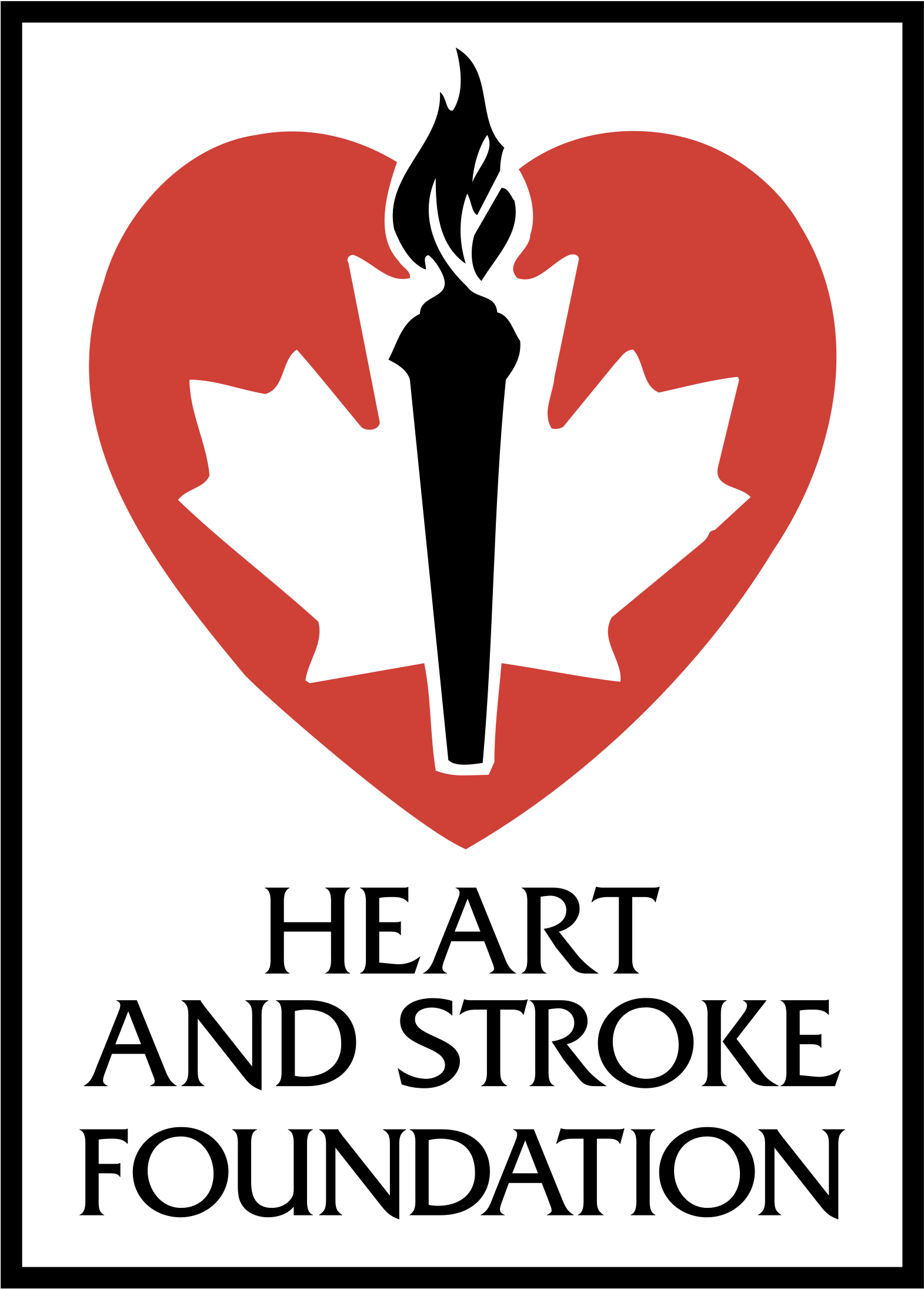 Heart And Stroke Foundation Logo Png Transparent - Heart & Stroke Foundation Logo (2400x2400), Png Download