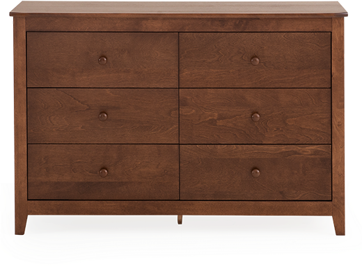 Image For Dark Brown Birch 6-drawer Dresser From Brault - Sideboard (519x804), Png Download