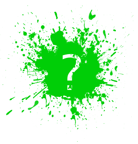 Mystery Box - Bigger - Black Paint Splatter (600x600), Png Download